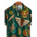 Men's Mexican Cactus Resort Style Hawaiian Short Sleeve Shirt