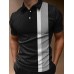 Basic Contrast Short Sleeve Polo Shirt